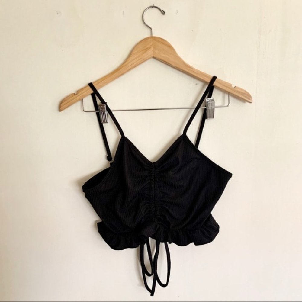 Breezy Swim Ribbed crop tank top